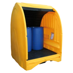 cubeto de retención de polietileno cerrado