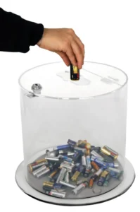 Contenedor de pilas 12 litros transparente