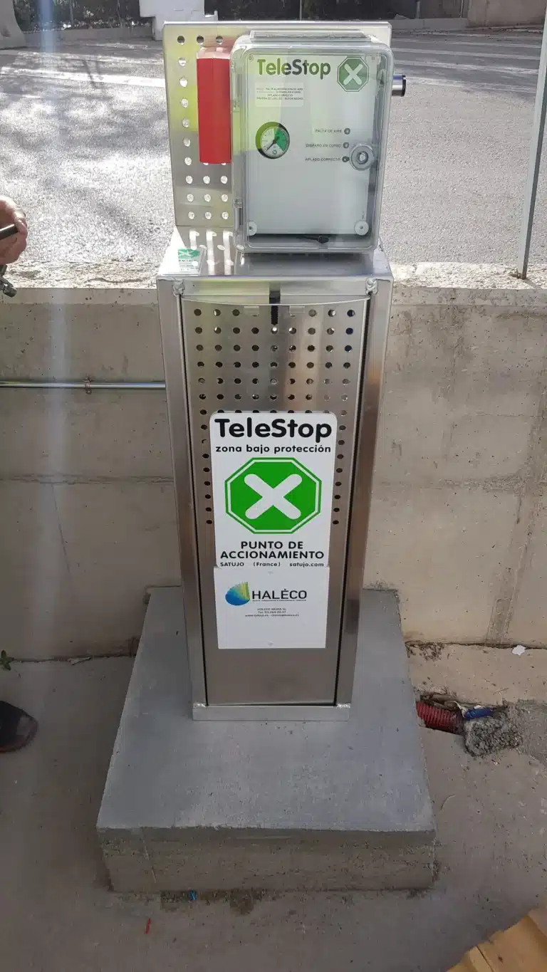 Sistema de contención instalado