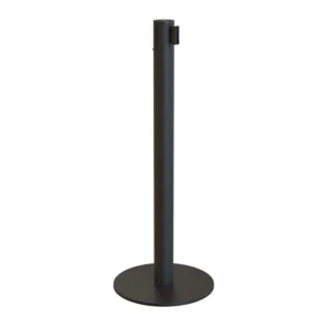 Poste de seguridad negro