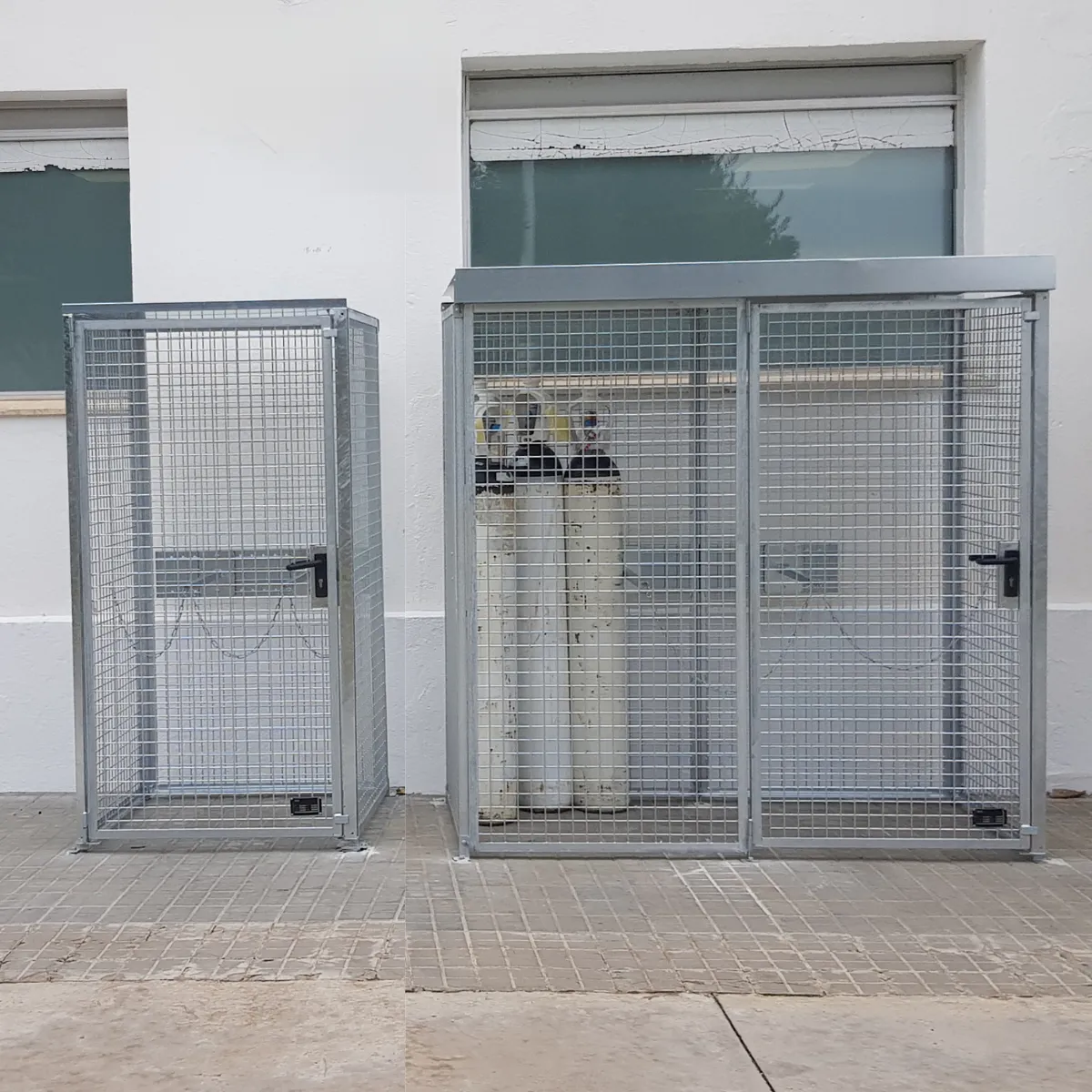 Jaulas para botellas de gas