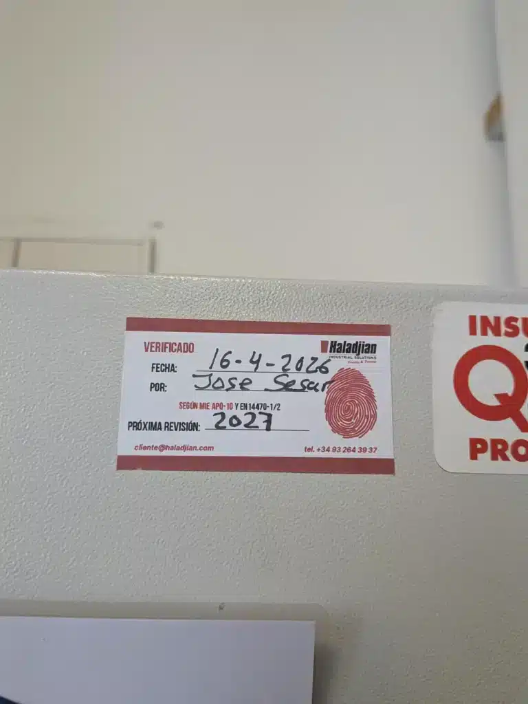 Etiqueta De Mantenimiento Apto